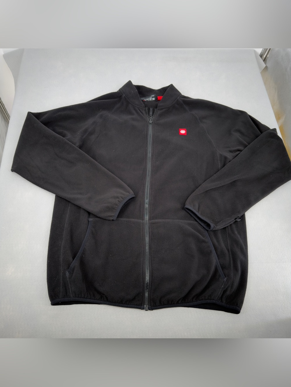 686 Smarty Black Fleece Full Zip Jacket Large Mens